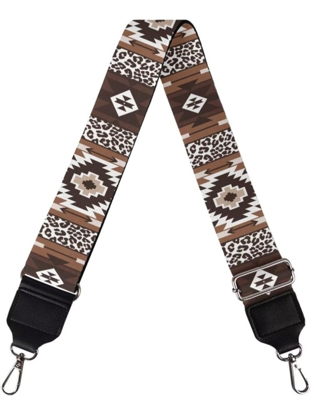 Wide Aztec Crossbody Purse Strap Replacement - Geometric Guitar Strap for DIY